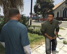 Une capture d'écran de Franklin et Lamar dans Grand Theft Auto V 