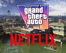 Bannière pour la bande-annonce étendue de GTA 6 sur Netflix, présentée avec Grassrivers