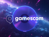 Logo de la Gamescom superposé à un disque PS5