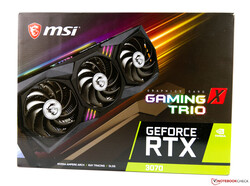 Le trio MSI GeForce RTX 3070 Gaming X - fourni par MSI Allemagne