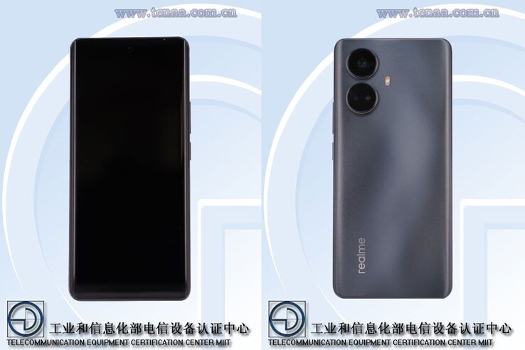 Realme enregistre 2 nouveaux smartphones que l'on pense être le 10 5G (en haut) et le 10 Pro+ (en bas) auprès de la TENAA. (Source : TENAA via TechGoing)