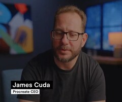 James Cuda déteste l'IA (Image source : @Procreate on X)