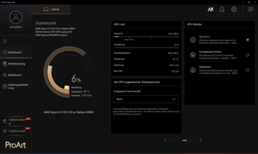 ProArt Creator Hub Options GPU