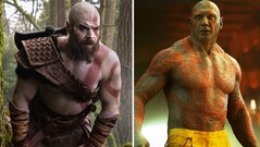 Une photo côte à côte de Ryan Hurst et Dave Bautista