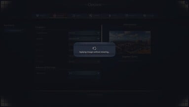 Paramètres détaillés sans redémarrage - soyez prêt à attendre