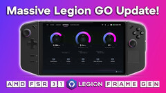 AMD FSR 3.1 et la génération d'images débarquent sur le Lenovo Legion Go (Source de l'image : ETA Prime sur YouTube)