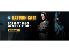 L'image de couverture de la vente Warner Bros. et DC Batman sur Steam représentant Bruce Wayne et Batman (Image Source : Steam)