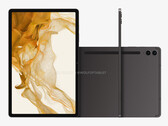 La Galaxy Tab S9 FE Plus devrait être lancée dans le courant de l'année avec un écran de 12,4 pouces. (Source de l'image : @OnLeaks &amp; WolfofTablet)