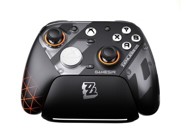 Le ZZZ GameSir G7 Pro avec une station de recharge assortie. (Source : GameSir)