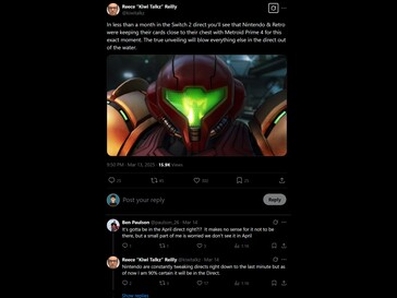 Kiwi Talkz Metroid Prime 4 : Beyond Switch Direct X post (Source de l'image : capture d'écran, compte Kiwi Talkz X)