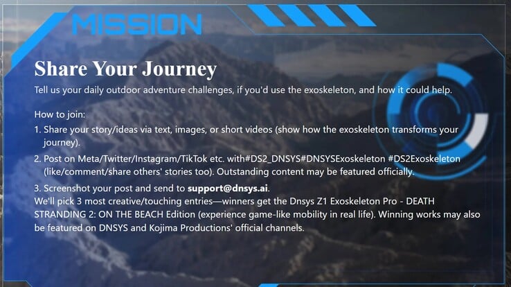 Le concours - voir le site web pour les dernières règles. (Source de l'image : Dnsys)