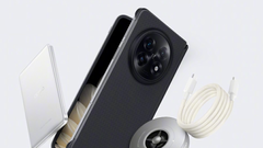 Le Find N5 et ses accessoires magnétiques. (Source de l&#039;image : Oppo)