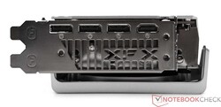 Les connexions externes de la XFX Speedster MERC 310 Radeon RX 7900 XTX Black Edition