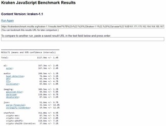 Schenker Work 15 - Mozilla Kraken 1.1.