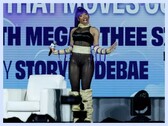 Megan Thee Stallion lors de la conférence de presse "Power &amp; Creativity" de la DreamCon.
