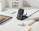 La nouvelle station de charge magnétique pliable 3-en-1 CryoBoost d'ESR pour les appareils Apple. (Source de l'image : ESR)