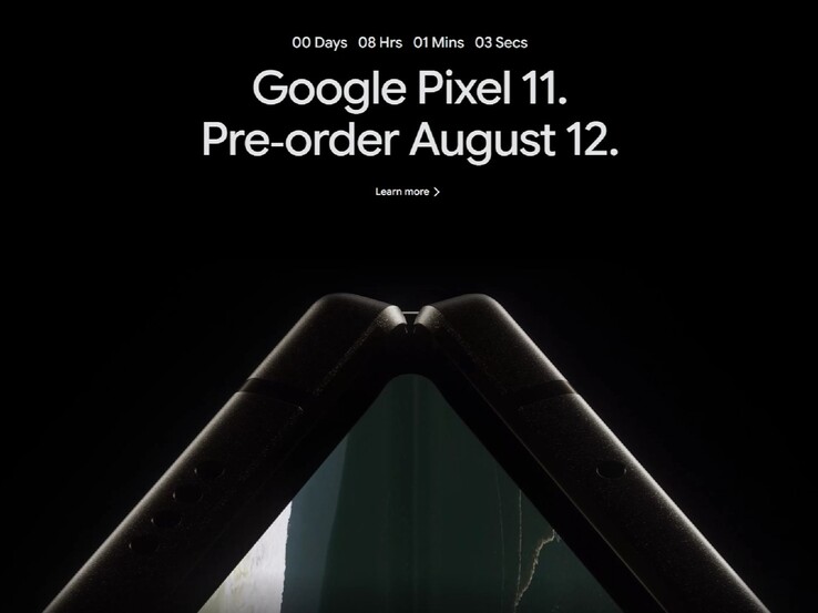 Selon le Google Store, les précommandes pour la gamme Pixel 11 débuteront le 12 août à 10 h (heure de l'Est), et non à 18 h (heure de l'Est).