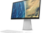 Le bureau tout-en-un Chromebase 21,5 pouces peut pivoter de 90°. (Image source : HP)