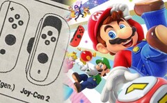 La manette de la Nintendo Switch 2, Joy-Con 2, a été imaginée ici avec un mécanisme coulissant. (Source de l&#039;image : @NintendogsBS/Nintendo - édité)