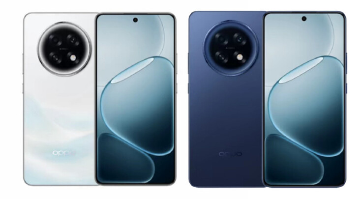 Le A6 Max est disponible au choix en blanc Streamer ou en bleu Rock Mist. (Source de l'image : Oppo)
