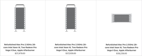 Modèles Mac Pro remis à neuf avec 1,5 To de RAM. (Image source : Apple)