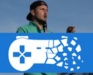 Logo Stop Killing Games devant le vice-président du Parlement européen Nicolae Ștefănuță