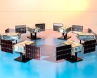 Les six satellites SunRISE (Source de l'image : Space Dynamics Laboratory/Allison Bills ; recadré)