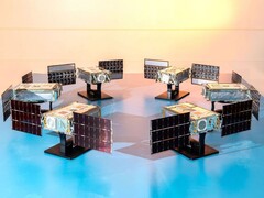 Les six satellites SunRISE (Source de l'image : Space Dynamics Laboratory/Allison Bills ; recadré)