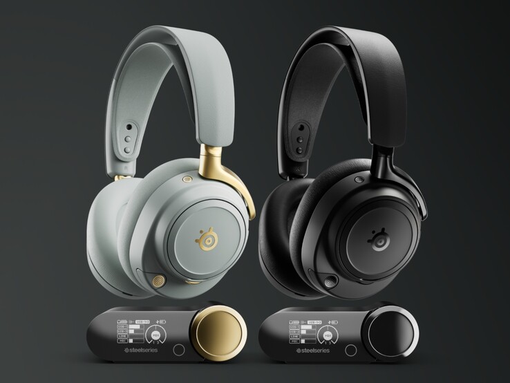 Arctis Nova Elite dans les deux coloris. (Source de l'image : SteelSeries)