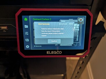 L'erreur d'initialisation s'est produite aléatoirement deux fois pendant la période de test.