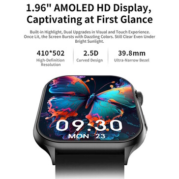 Un écran AMOLED est à bord