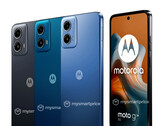 Motorola commercialisera le Moto G34 5G dans au moins trois coloris, dont un avec une finition en cuir. (Source de l'image : MySmartPrice - édité)