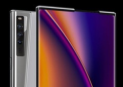 L'Oppo X 2021 est un smartphone au concept fonctionnel, doté d'un écran enroulable et extensible. (Image : Oppo)