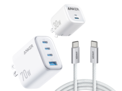 Le chargeur mural 70W/30W d&#039;Anker est proposé à un prix relativement bas. (Source de l&#039;image : Costco, édité)
