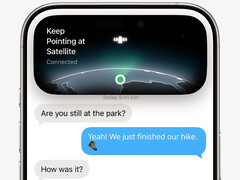 Apple services par satellite pour iPhone.