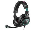 Le casque Hatsune Miku ATH-M50xSTS-USB MIKU d'Audio-Technica est décoré d'éléments de design Miku. (Source de l'image : Audio-Technica)