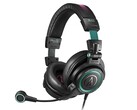 Le casque Hatsune Miku ATH-M50xSTS-USB MIKU d'Audio-Technica est décoré d'éléments de design Miku. (Source de l'image : Audio-Technica)
