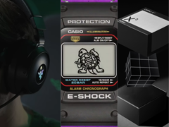 De gauche à droite, le casque Skibidi de Razer, l'E-Shock de Casio et le smartphone Oppo X³ en forme de cube. (Source de l'image : Razer, Casio, Oppo - Edited)