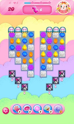 La conception des niveaux de Candy Crush Saga est montrée (Image source : Google Play Store)