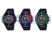 De gauche à droite, les Casio MRW230H-1E1V, MRW230H-1E2V et MRW230H-1E3V. (Source de l'image : Casio)