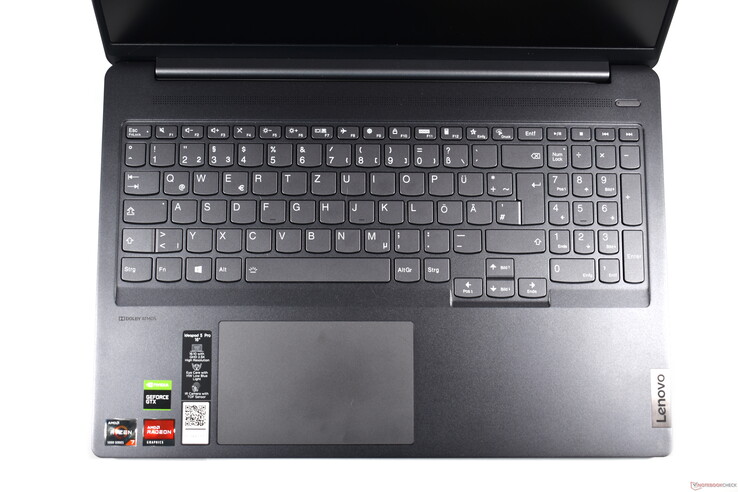 Zone du clavier du Lenovo IdeaPad 5 Pro 16ACH
