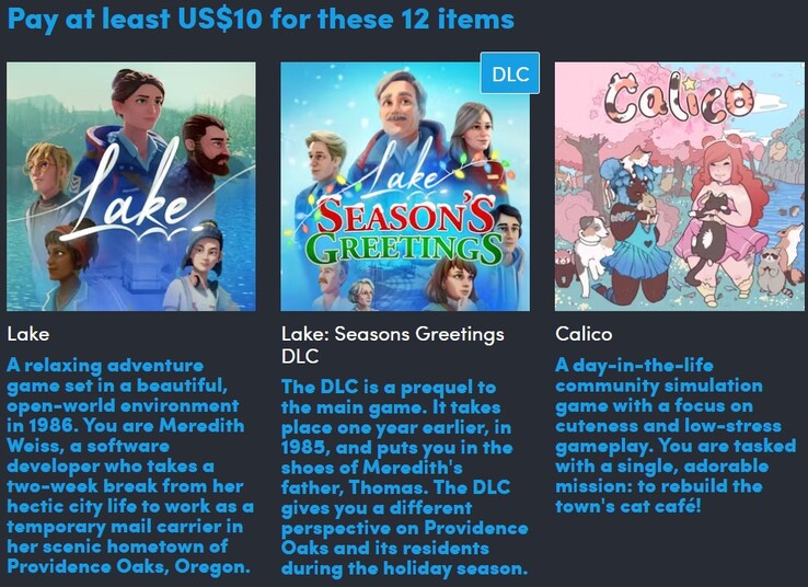 Image décorative. Le troisième niveau contient un total de 12 objets (Source de l'image : Humble Bundle)