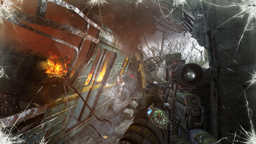 En photo : Capture d'écran de Metro : Last Light Redux.