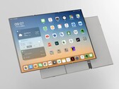 Rendu d'un téléphone Oppo à triple pliage. (Source de l'image : Zhou Yibao)