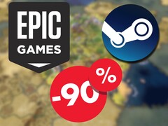 Sid Meier&#039;s Civilization VI bénéficie actuellement d&#039;une réduction de 90 % sur Steam et sur l&#039;Epic Games Store. (Source de l&#039;image : Steam / Epic Games)