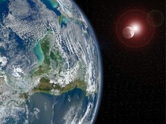 Image montrant la Terre et la Lune. (Source de l'image : Buddy_Nath - Pixabay)