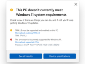 Le nouveau bilan de santé du PC (source de l'image : Microsoft)