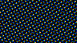 L'écran OLED utilise une matrice de sous-pixels RGGB, composée d'une LED rouge, d'une LED noire et de deux LED vertes.