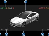 Les voyants d'avertissement (image : Tesla)