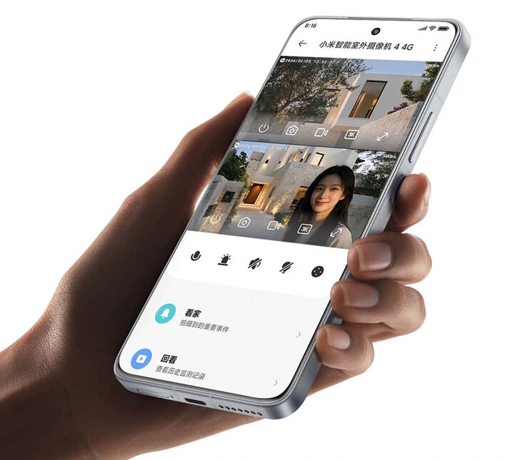 La Xiaomi Smart Outdoor Camera 4 4G Dual-Camera Edition peut être contrôlée via l'application Xiaomi. (Source de l'image : Xiaomi)